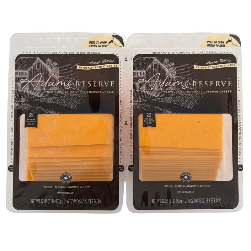 Adams Reserve Extra Sharp Cheddar 32 Ounce Package