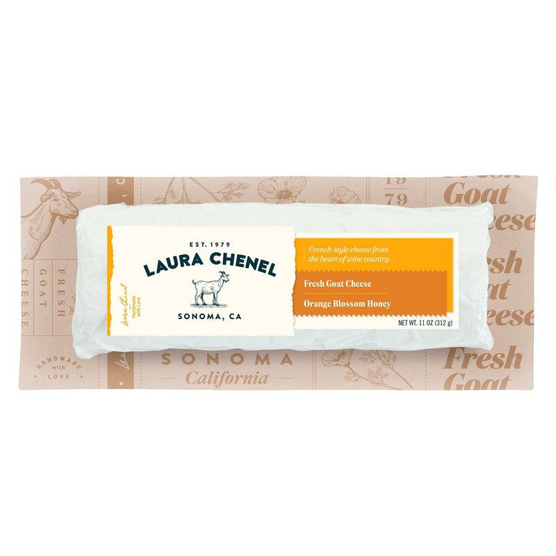 Laura Chenel Orange Honey Goat Log 11 oz