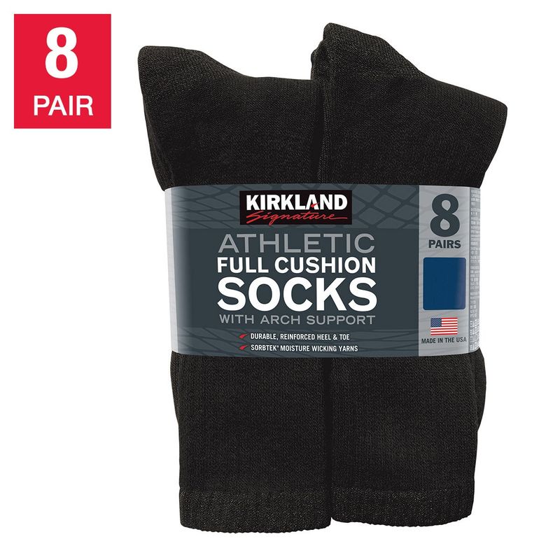 Kirkland Signature Men'S Athletic Sock 8pr