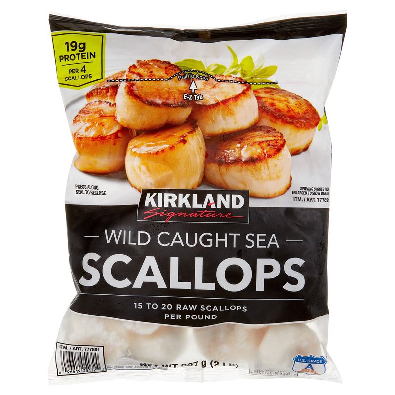 Kirkland Signature Raw Sea Scallops 2 lb