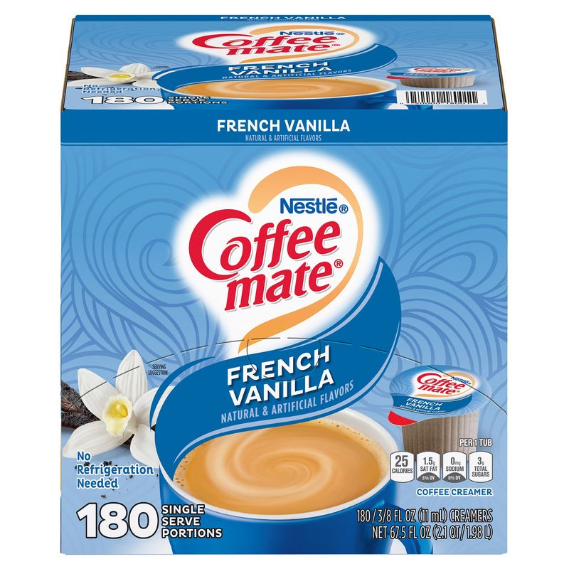 Nestle Coffee-Mate French Vanilla Creamer 180 Count Box