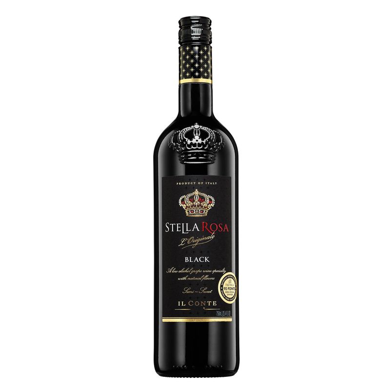 Stella Rosa Black Semi Sweet Red Blend Italy 750ml