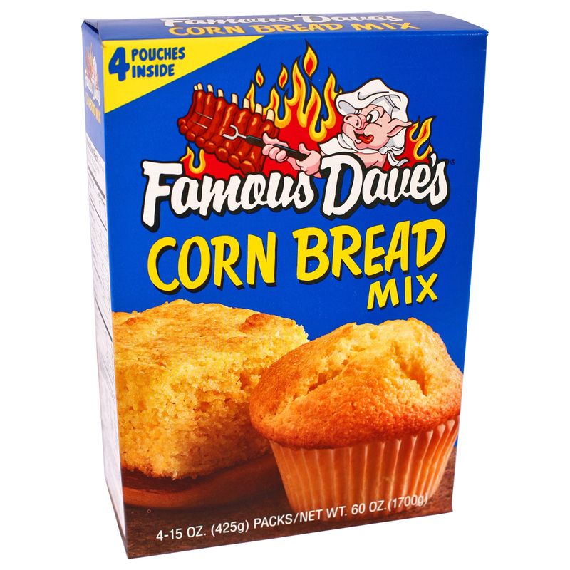 Famous Dave'S Corn Bread Mix 4/15 Ounce Packages