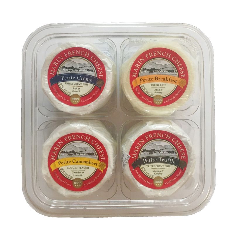 Marin French Petite Cheese Variety 4 Pack 4 Ounces Each