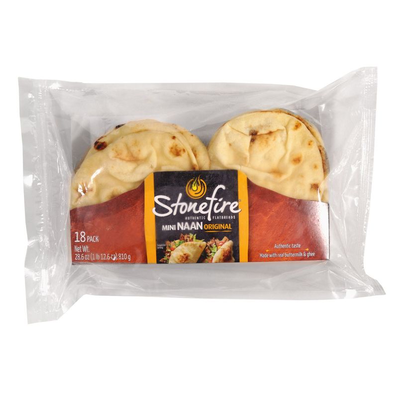 Stonefire Mini Naan Bread 18 Count 28.6 Ounces