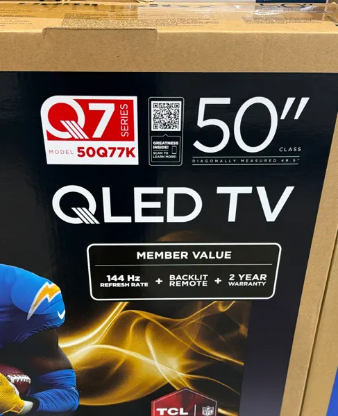 Tcl 50q77k 50¨ Class (49.5¨ Diag) 4k UHD QLED TV