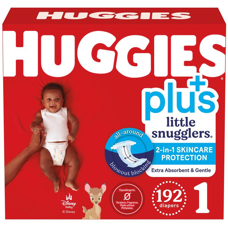 Huggies Plus Little Snugglers Size 1, 192ct