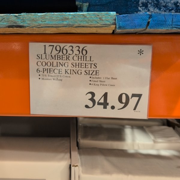 Slumber Chill Cooling Sheets 6-Piece King Size