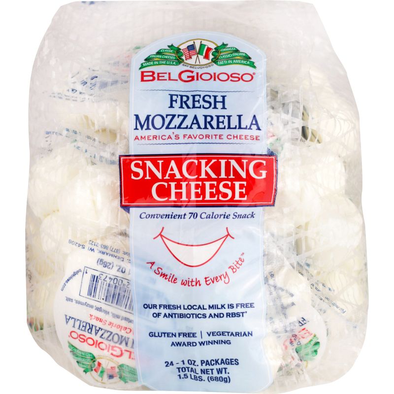 Belgioioso Mozzarella Snack Pack 24/1 Ounce Packages
