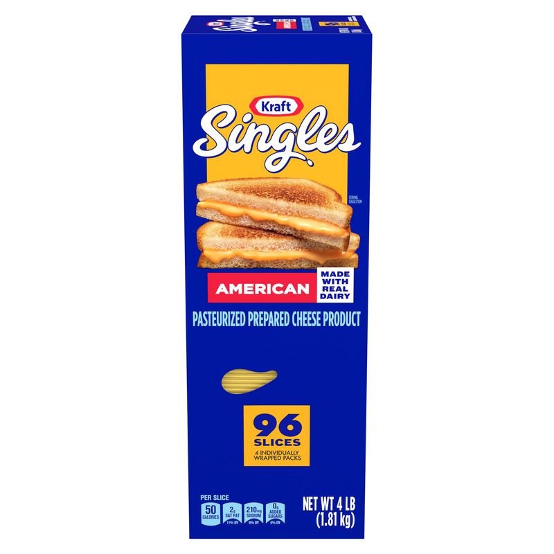 Kraft Cheese American Singles 4lb
