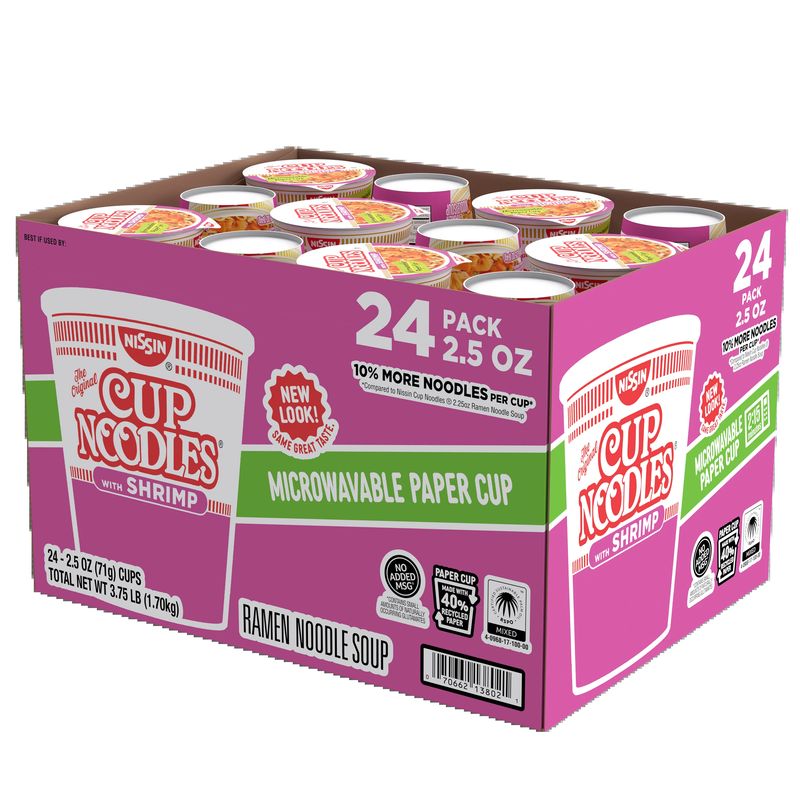 Nissin Cup Noodles Shrimp Flavor 24/2.5 oz
